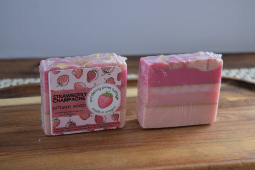 strawberry champagne soap