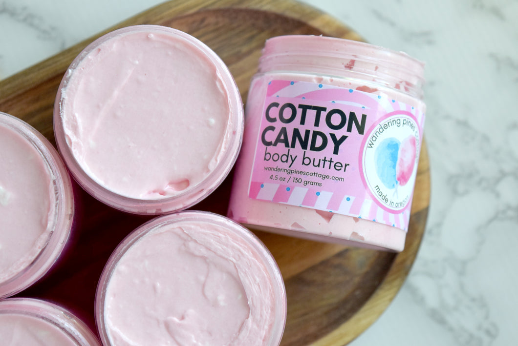 cotton candy body butter lotion - wandering pines cottage