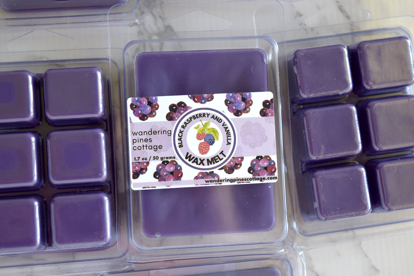 black raspberry vanilla wax melt - wandering pines cottage