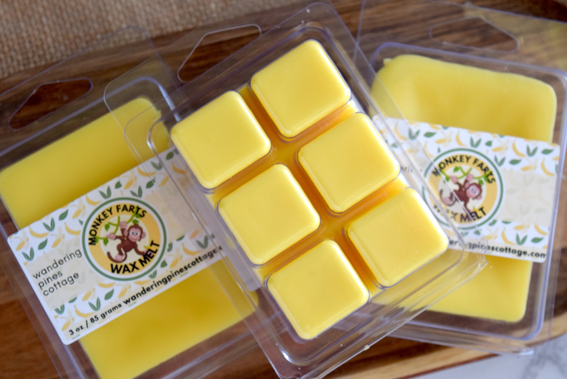 Monkey farts wax melt - wandering pines cottage