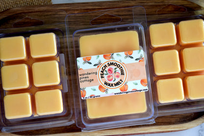 peach smoothie wax melt - wandering pines cottage
