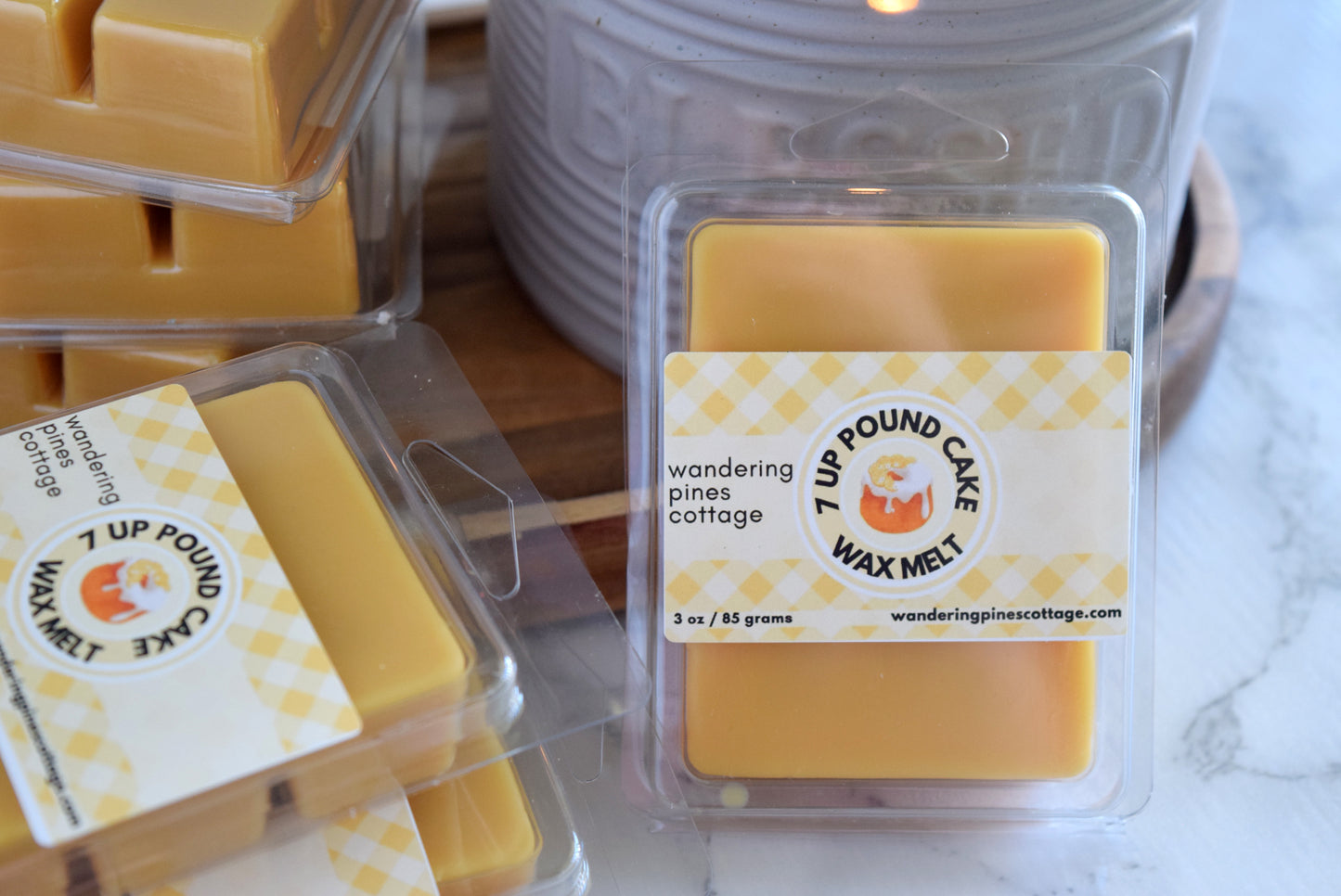 lemon pound cake wax melt - wandering pines cottage