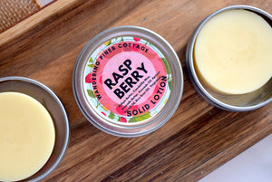 Raspberry Solid Lotion Tin