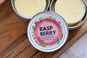 Raspberry Solid Lotion Tin