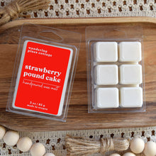 Load image into Gallery viewer, strawberry pound cake wax melts - wandering pines cottage