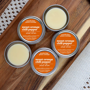 Sweet Orange Chili Pepper Solid Lotion Tin