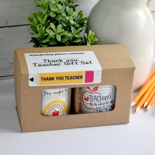 Teacher Thank you Candle gift  - wandering pines cottage