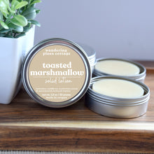 Load image into Gallery viewer, Toasted Marshmallow Solid Lotion Bar in a Tin