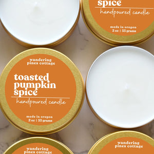 Toasted Pumpkin Spice Travel Candle Tin