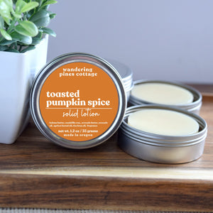 Toasted Pumpkin Spice Solid Lotion Tin