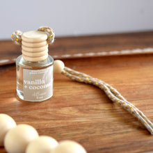 Load image into Gallery viewer, vanilla coconut hanging car diffuser - wandering pines cottage