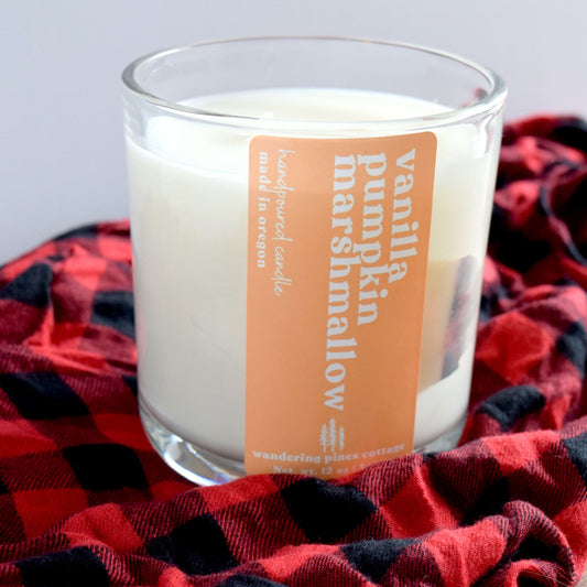 Vanilla Pumpkin Marshmallow Large Candle