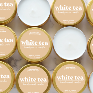 White Tea Travel Candle Tin