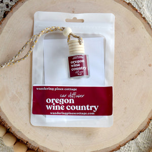 Oregon Wine Country Hanging Car Diffuser