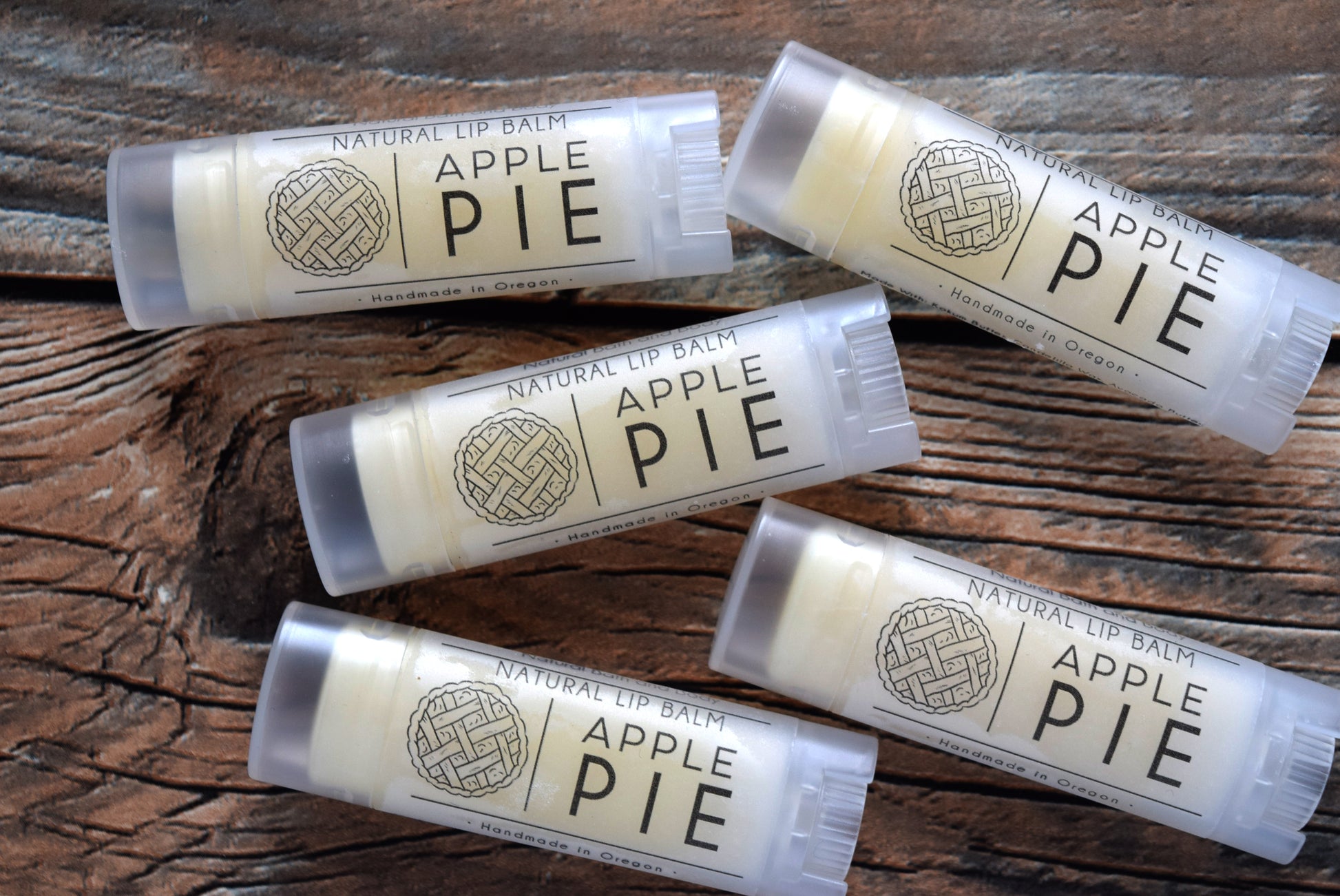 Apple Pie Flavored Lip balm - wandering pines cottage
