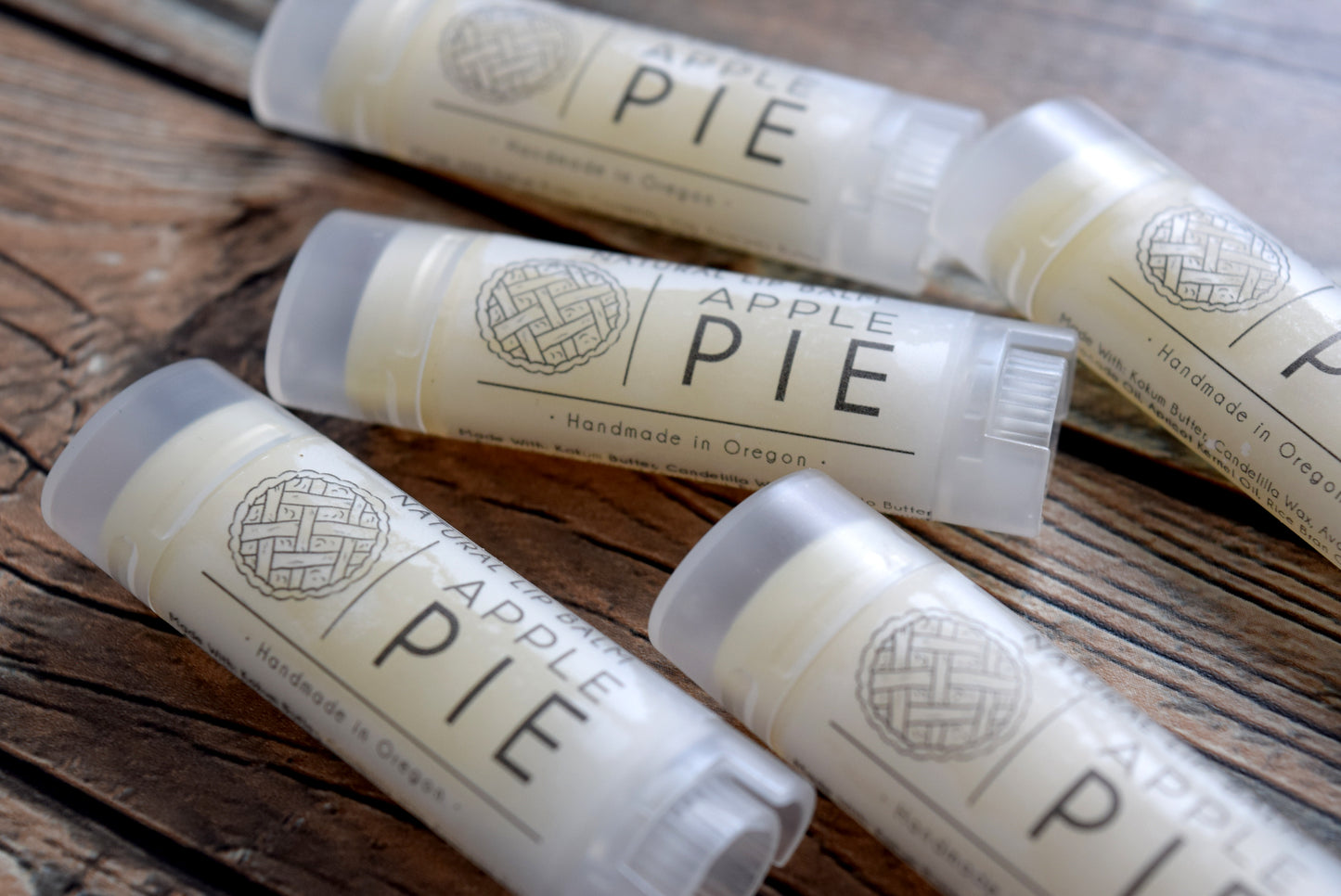 Natural lip balm apple pie flavored - wandering pines cottage
