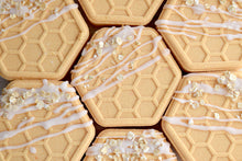 Load image into Gallery viewer, honeycomb bath bomb oatmeal milk and honey