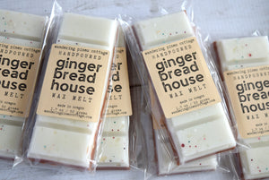 gingerbread house wax melts - wandering pines cottage