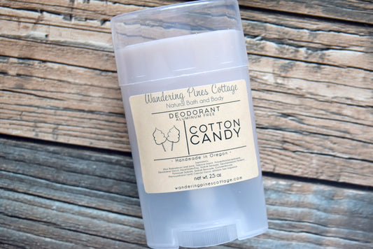 Cotton Candy Aluminum Free Deodorant - wandering pines cottage
