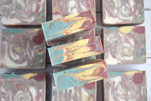 iced pineapple handmade soap - wandering pines cottage