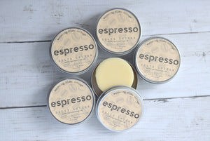 espresso solid lotion wandering pines cottage