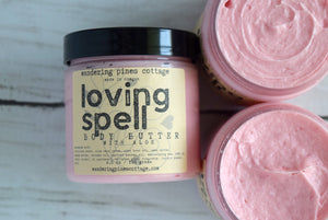 love spell body butter - wandering pines cottage