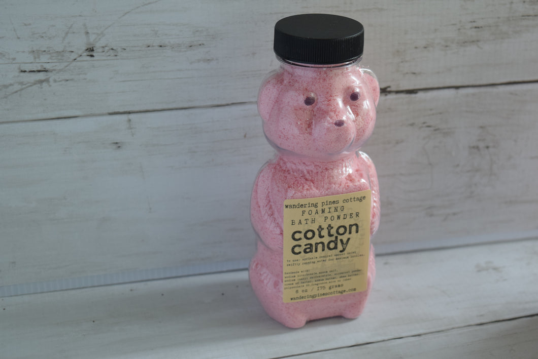 cotton candy foaming bath powder - wandering pines cottage