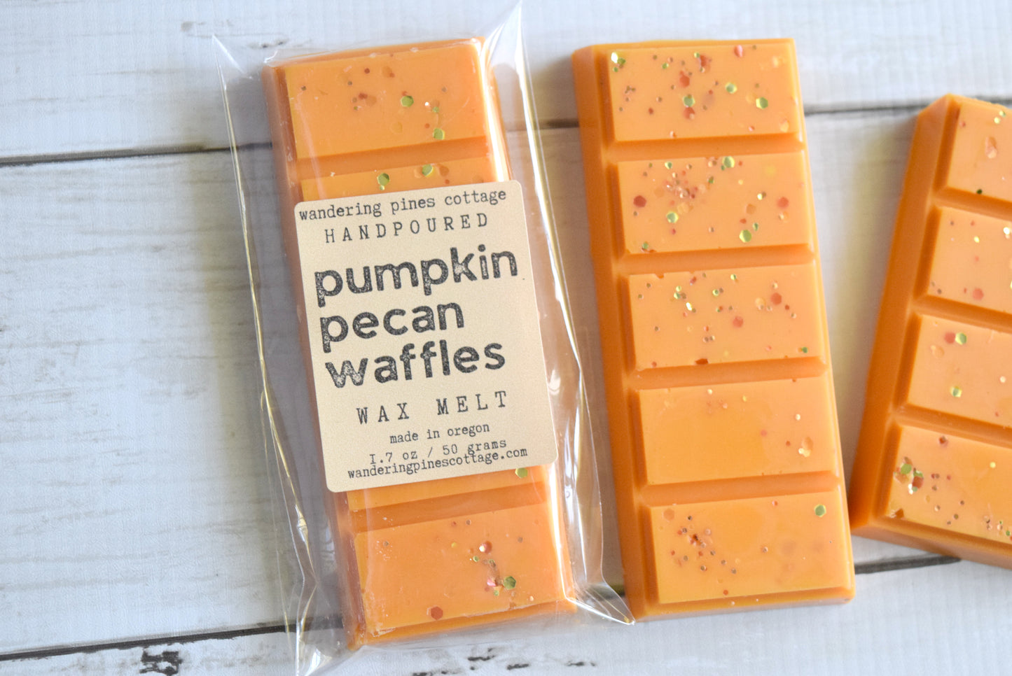 pumpkin pecan waffles wax melt - wandering pines cottage