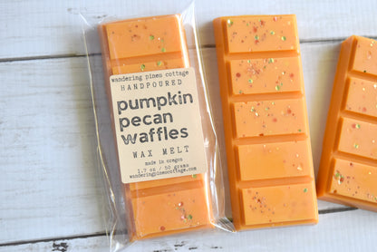 pumpkin pecan waffles wax melt - wandering pines cottage