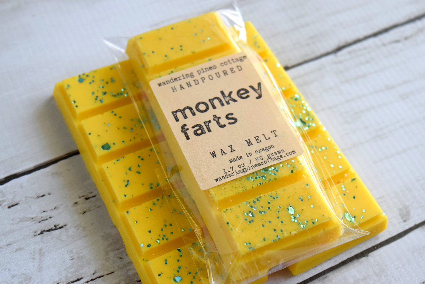 monkey farts wax melt - wandering pines cottage