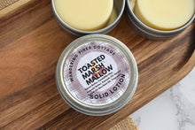 Load image into Gallery viewer, Toasted Marshmallow Solid Lotion Bar in a Tin