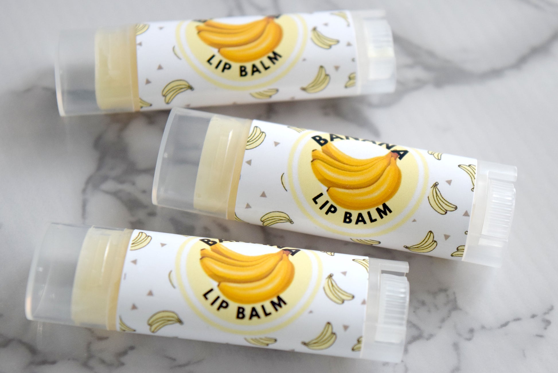 banana lip balm - wandering pines cottage