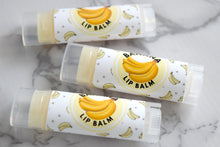 Load image into Gallery viewer, banana lip balm - wandering pines cottage