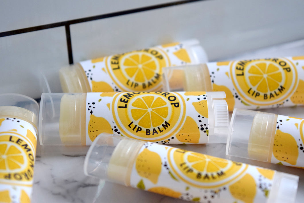 lemon drop lip balm - wandering pines cottage