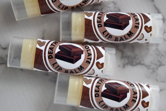 chocolate lip balm - wandering pines cottage
