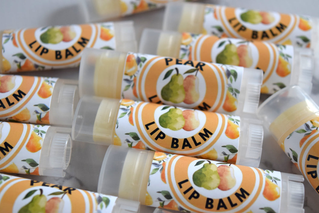 pear lip balm - wandering pines cottage