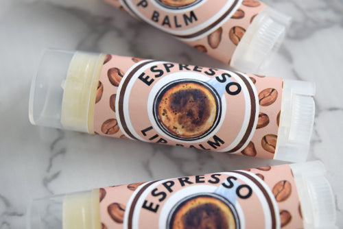 espresso coffee lip balm - wandering pines cottage