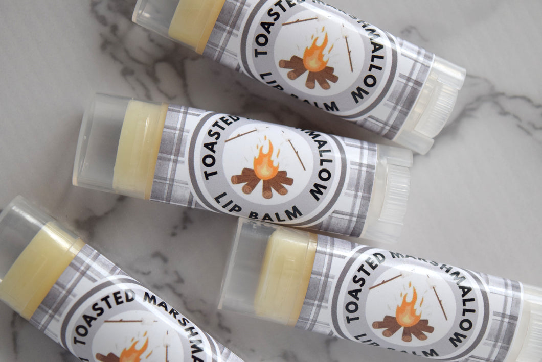 toasted marshmallow lip balm - wandering pines cottage