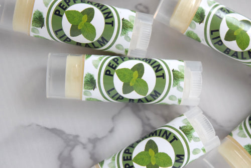 peppermint lip balm - wandering pines cottage