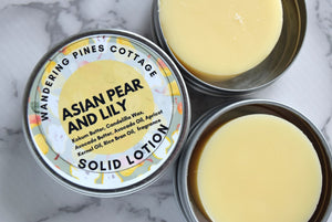 Asian Pear and Lily Solid Lotion