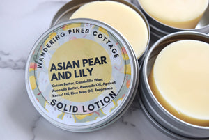 Asian Pear and Lily Solid Lotion