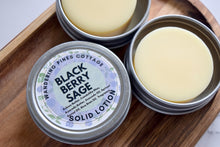 Load image into Gallery viewer, blackberry sage solid lotion tin - wandering pines cottage