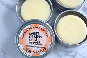 Sweet Orange Chili Pepper Solid Lotion Tin