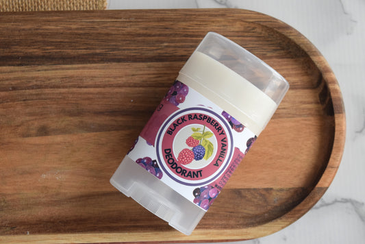 black raspberry vanilla aluminum free deodorant - wandering pines cottage