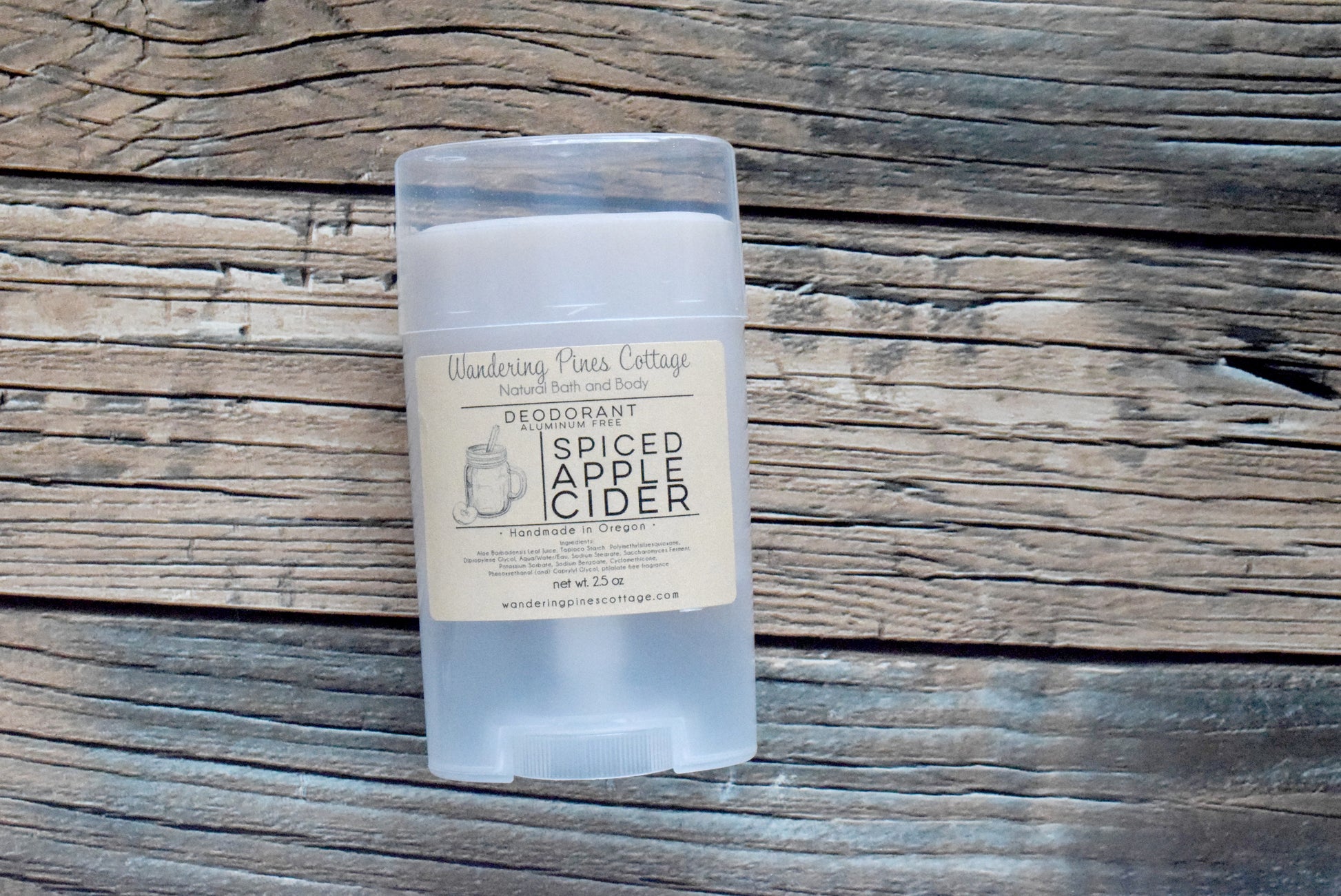 aluminum free deodorant for men spiced apple cider