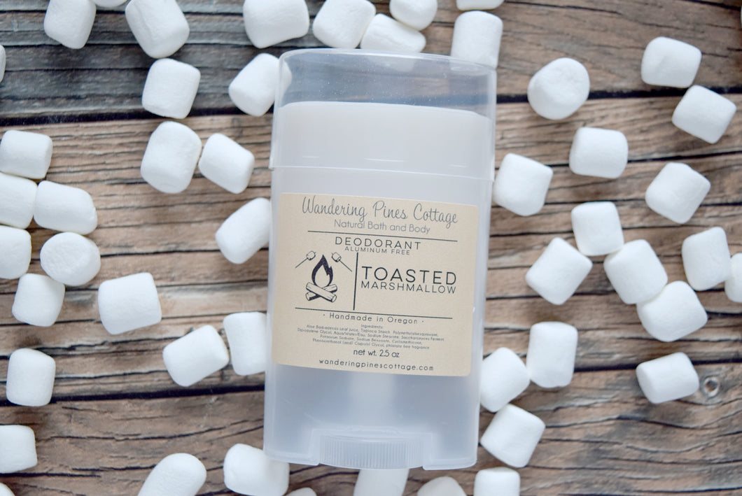 Toasted Marshmallow aluminum free deodorant - wandering pines cottage