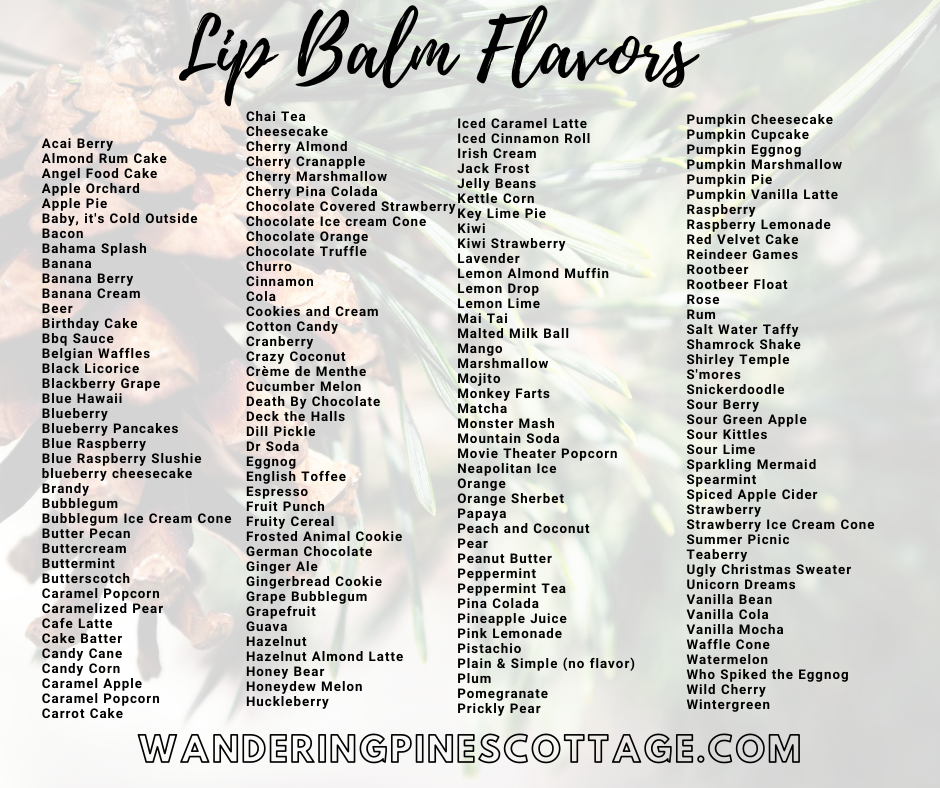 Lip Balm Variety Pack of 15