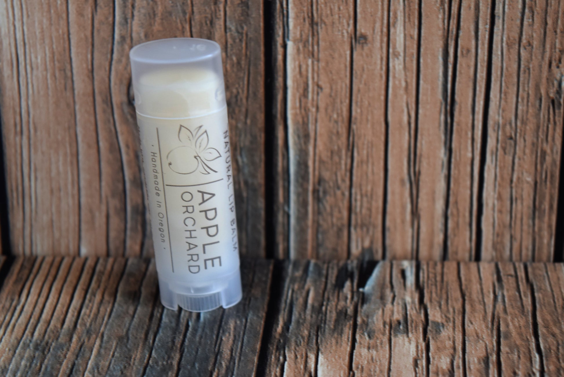 twist up lip balm tube apple flavor - wandering pines cottage