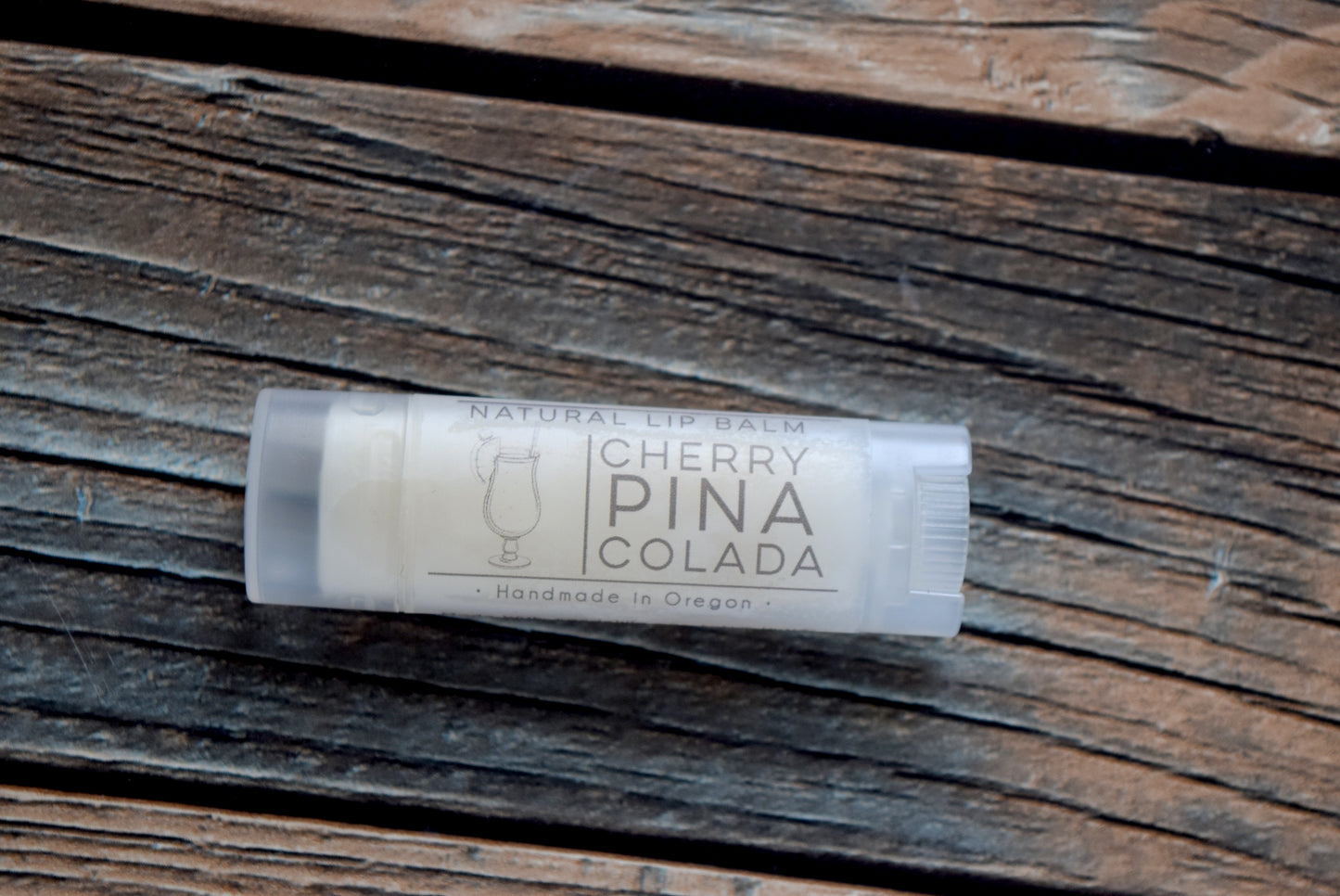 Cherry Pina Colada lip balm -wandering pines cottage