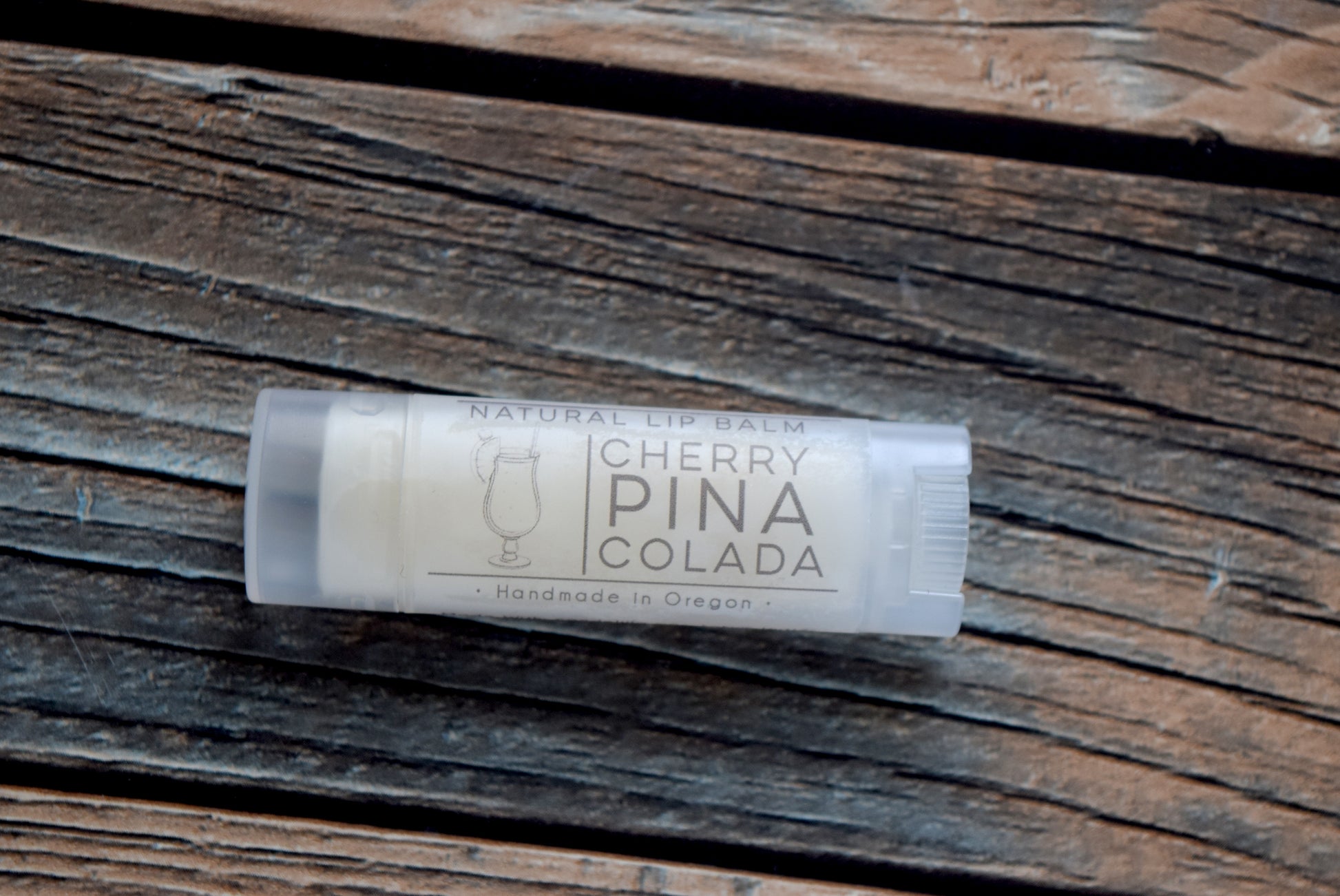 Cherry Pina Colada lip balm -wandering pines cottage